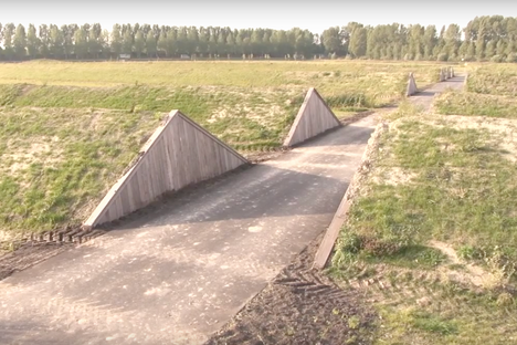 Walkway in the land art park