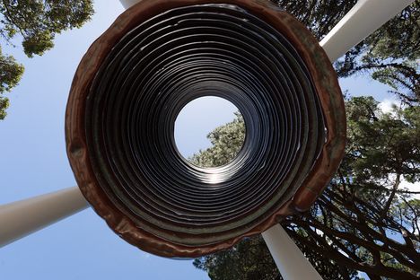 Visitors are invited to interact with the work.