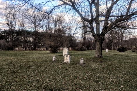 General view of the cemetery.