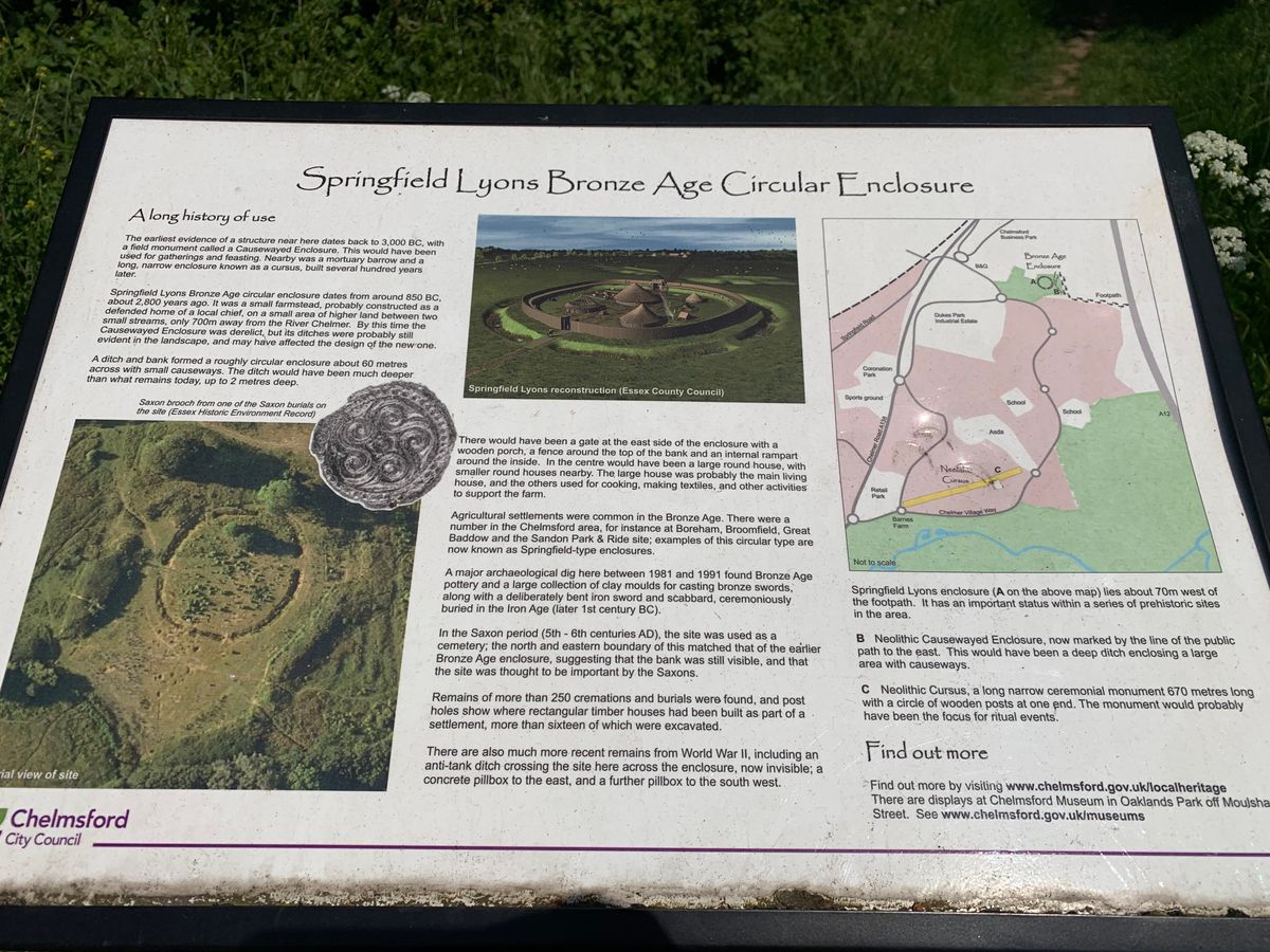Springfield Lyons Bronze Age Enclosure in Springfield