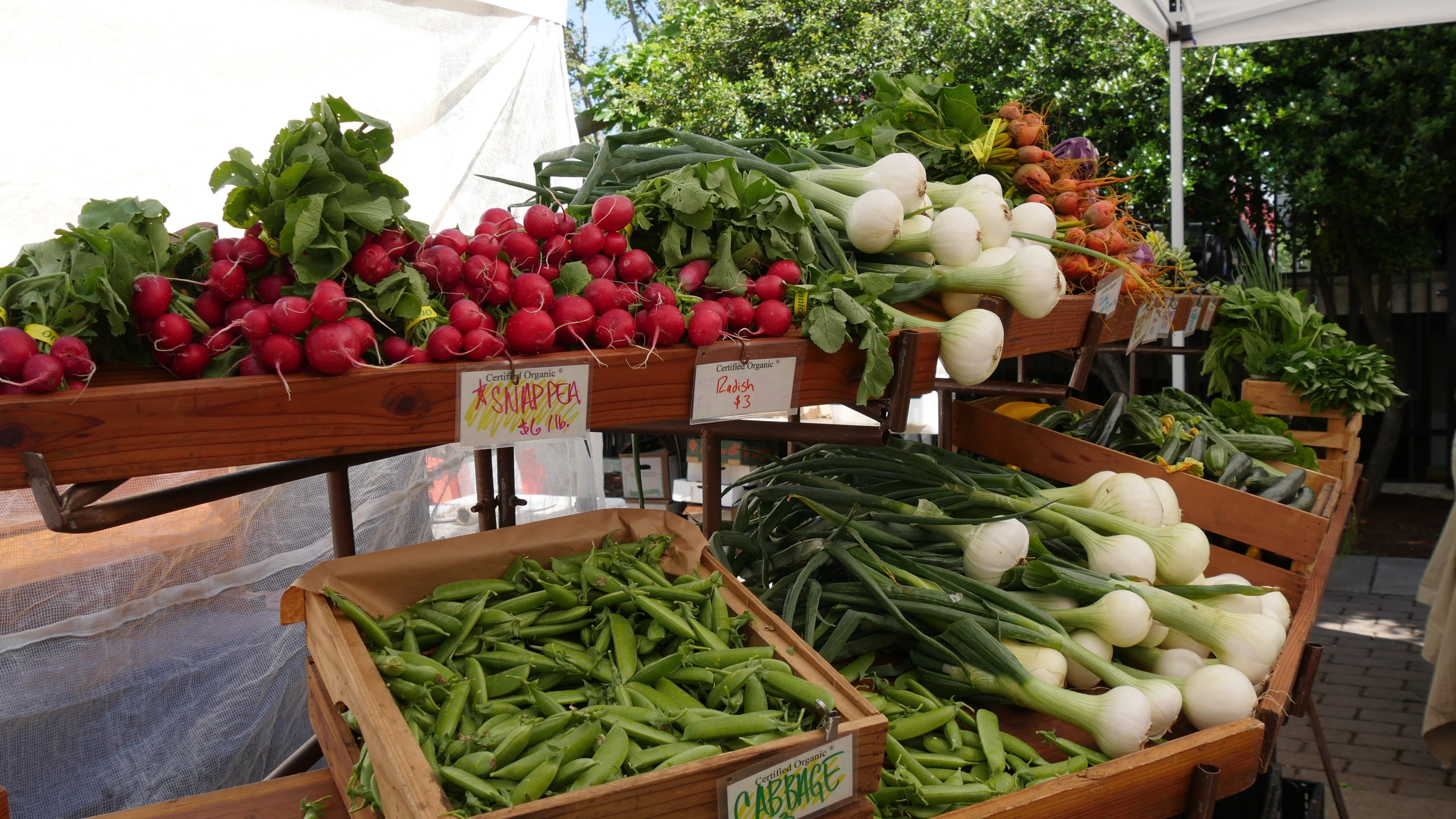 As an essential service, many farmers' markets are still open.