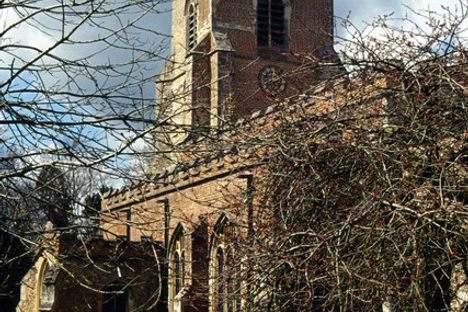 The church of St Mary in Steeple Bumpstead.