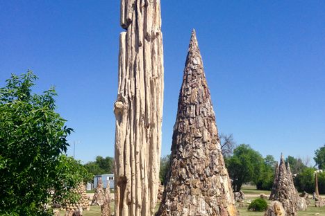 Petrified Wood Constructions in Lemmon SD