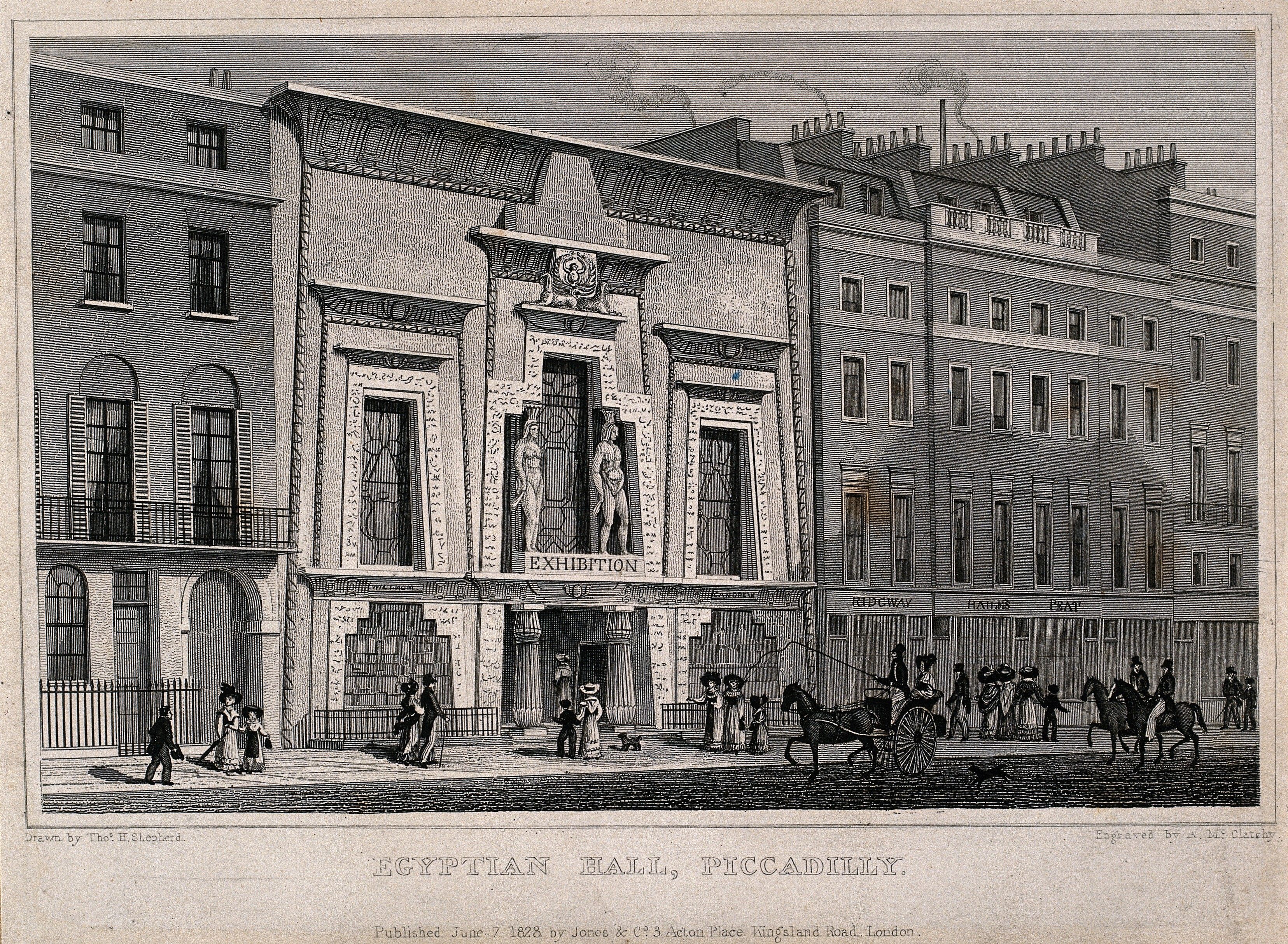 London's Egyptian Hall.