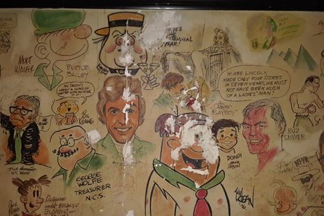 The Cartoon Wall at Overlook