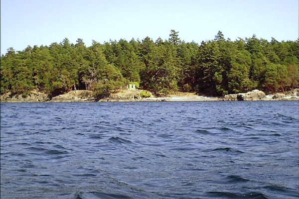 D'arcy Island as seen from the water.