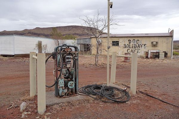 The abandoned Doc Holiday’s Cafe in Wittenoom.