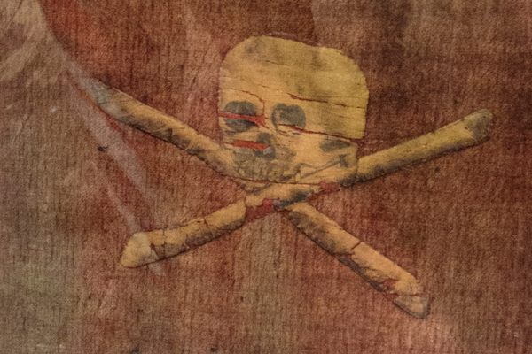 18th Century Pirate’s Jolly Roger in Portsmouth, England