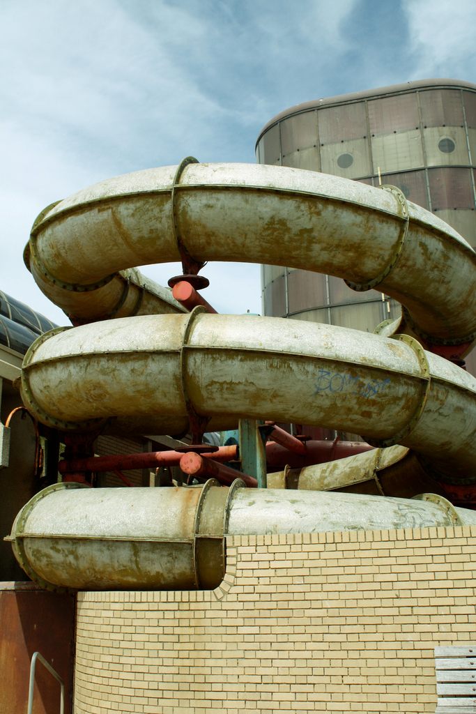 Abandoned water slide Brighton