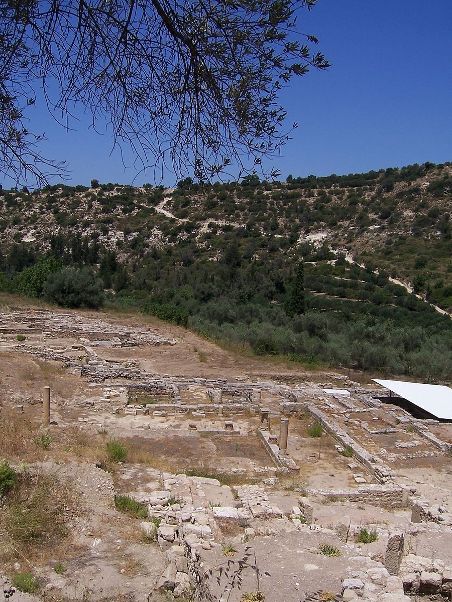 The archaeological site at what was once Eleutherna.