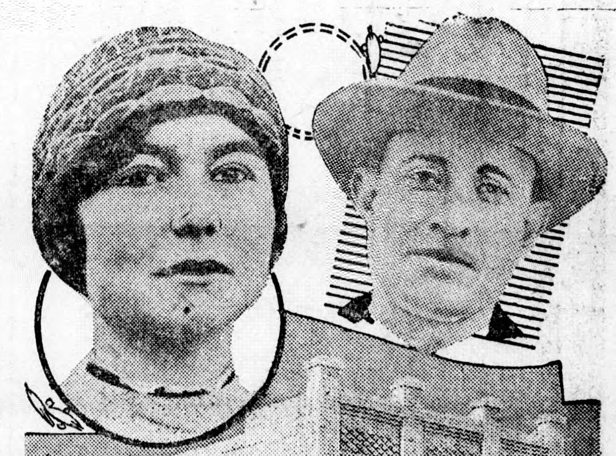 Rebecca Bradley (left) was labeled a flapper bandit by the media, and a woman who had lots her mind by her attorney (right).