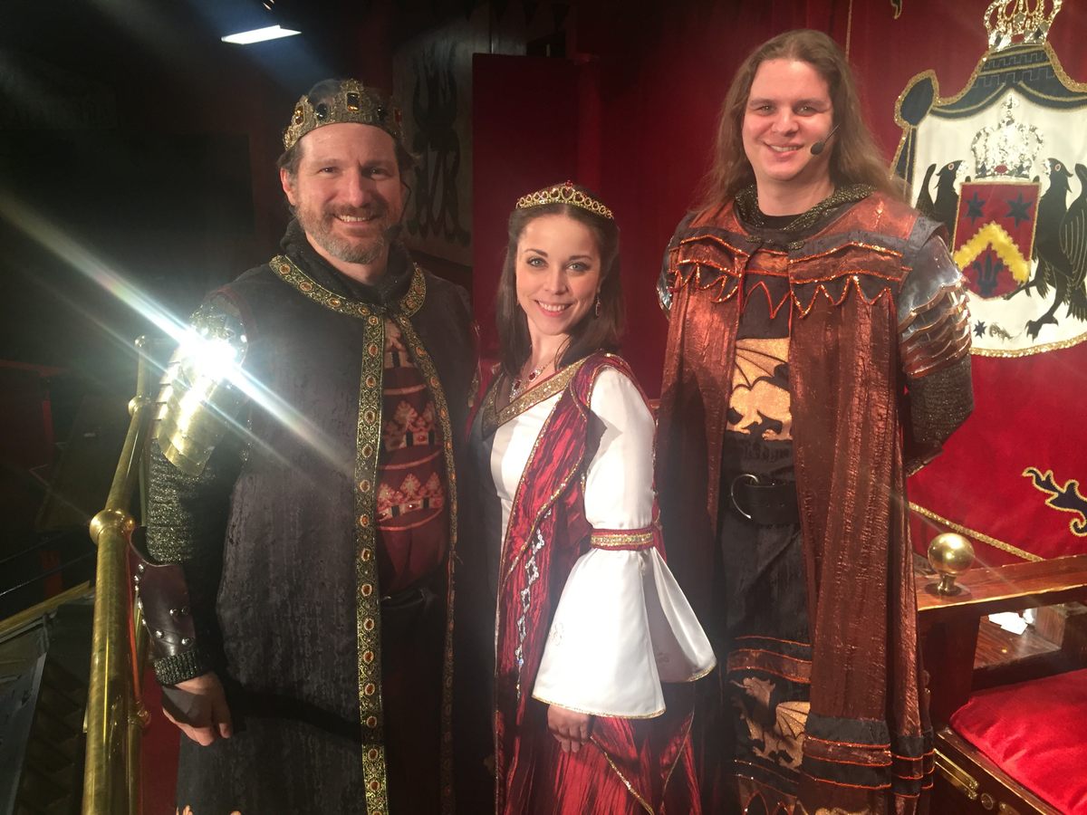 The king, the princess, and the lord chancellor.