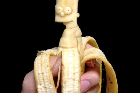 Bart Simpson, banana-ized.