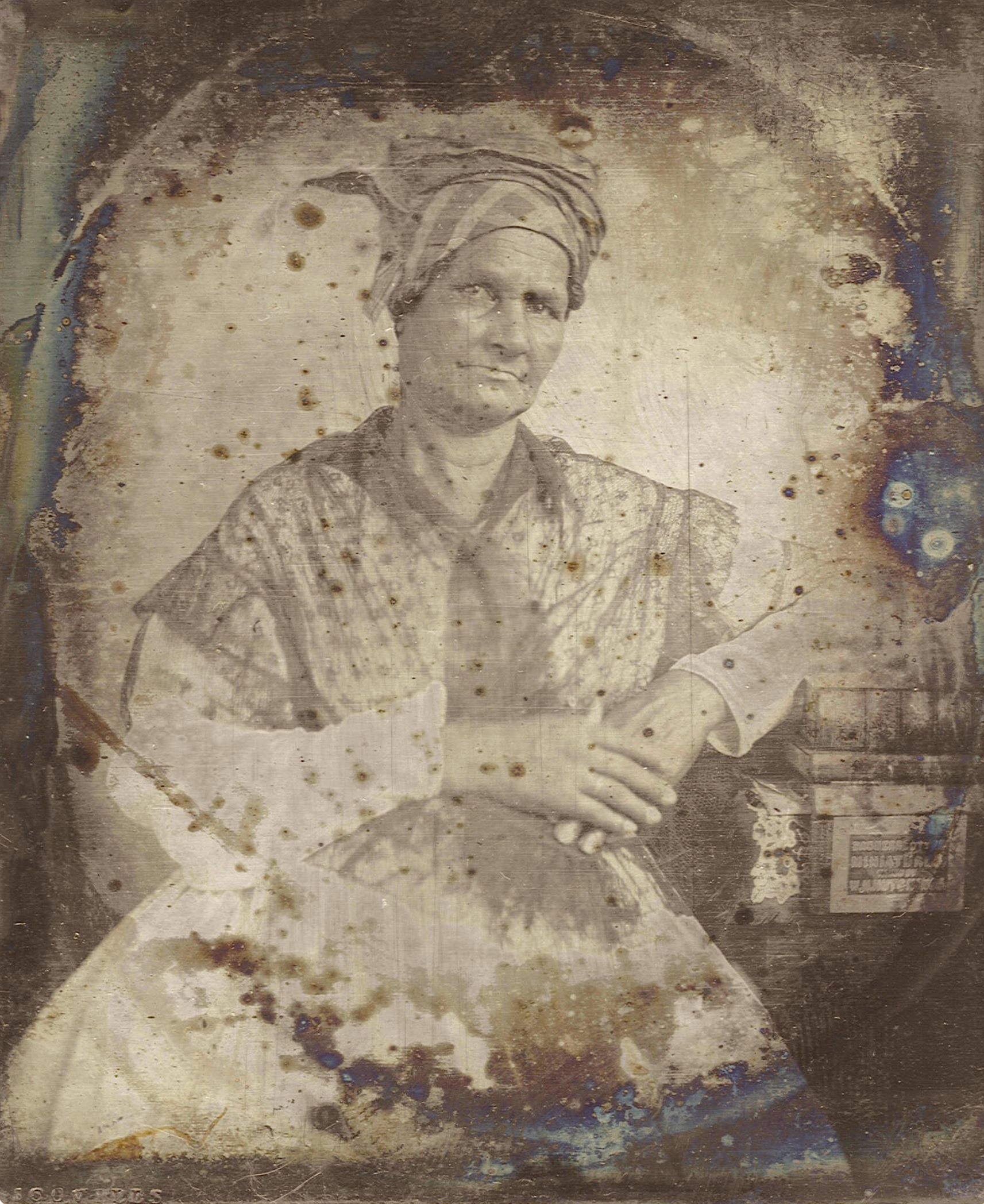 A daguerreotype of Aimée Potens taken in 1844.