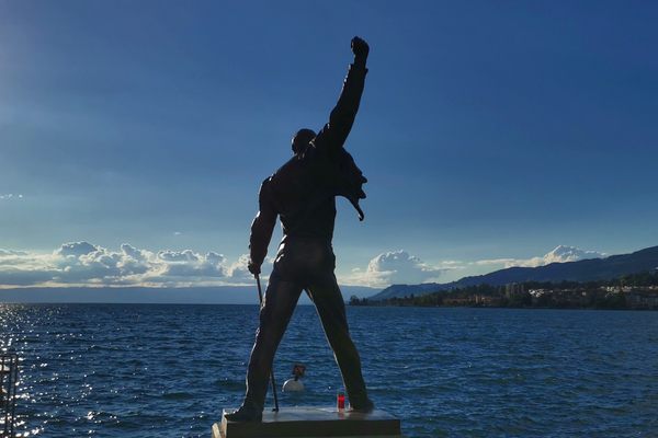 Freddie Mercury's larger-than-life sculpture dominates the shores of Lake Geneva.