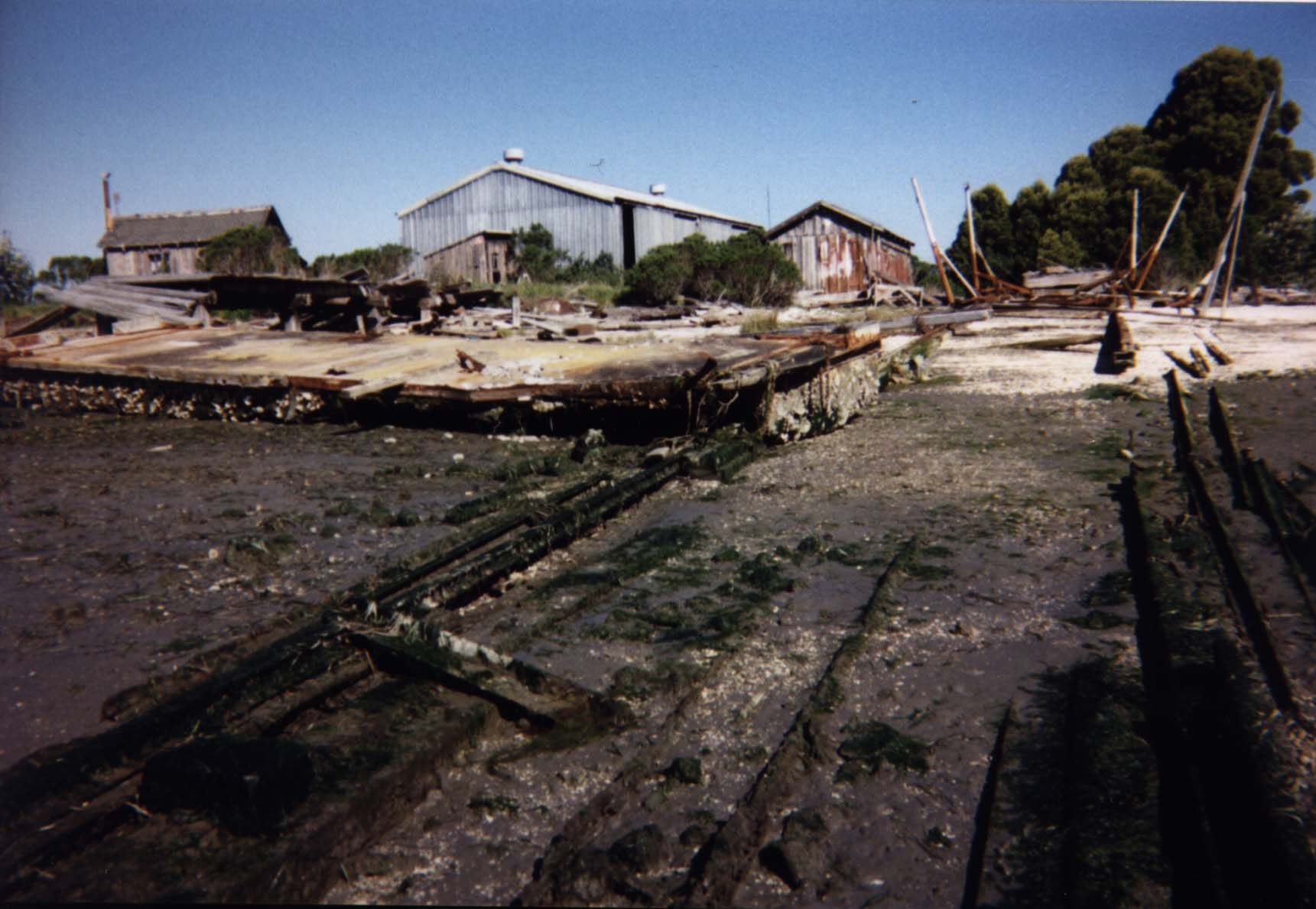 The boatyard in 1998, shortly before the purchase.