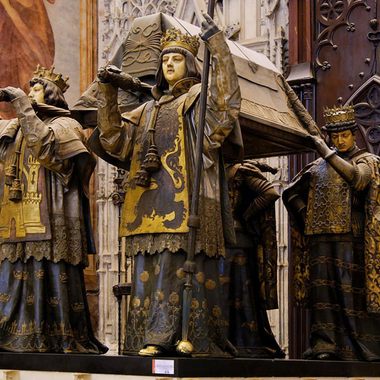 Tomb of Columbus in Seville Cathedral