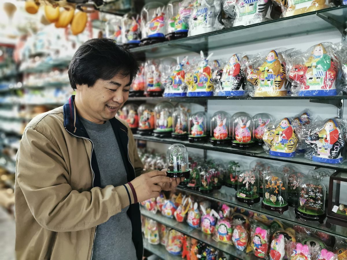 Shop owner Buo Ling has always been interested in traditional Chinese handicrafts.