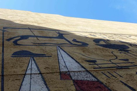 Hieroglyph Murals at the Egyptian Theatre