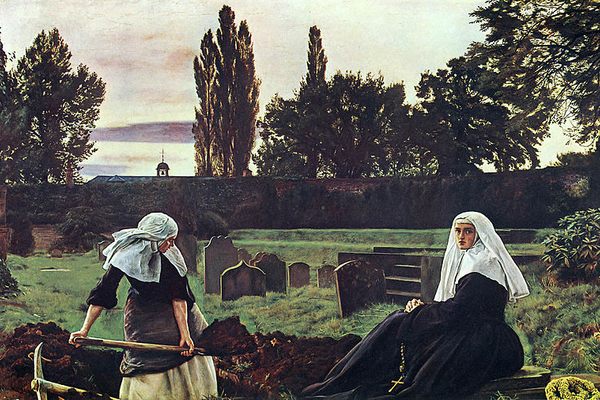"The Vale of Rest" by John Everett Millais, 1858. 