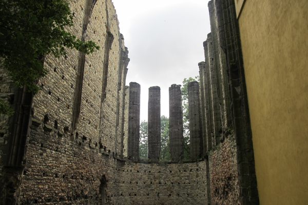 Unfinished church ruins.