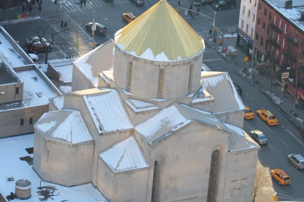St. Vartan Cathedral in the middle of the city.