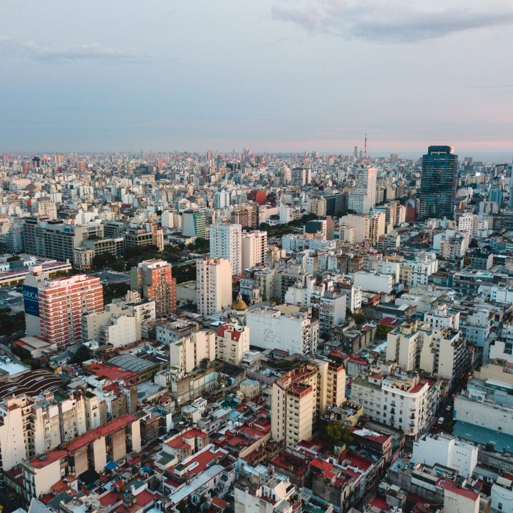 An arial view of Buenos Aires.