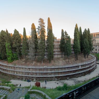The Mausoleum of Augustus during recent restoration works.
