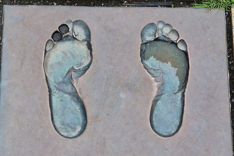 Footprints of Desmond Tutu, Noble Peace Laureate 1984 