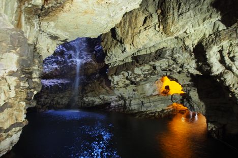 Smoo Cave interior.