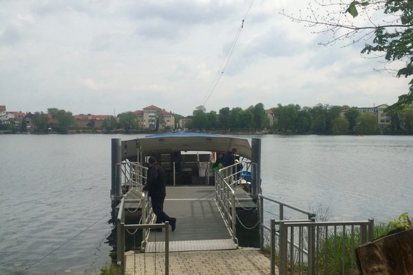 Ferry berth from the forest side