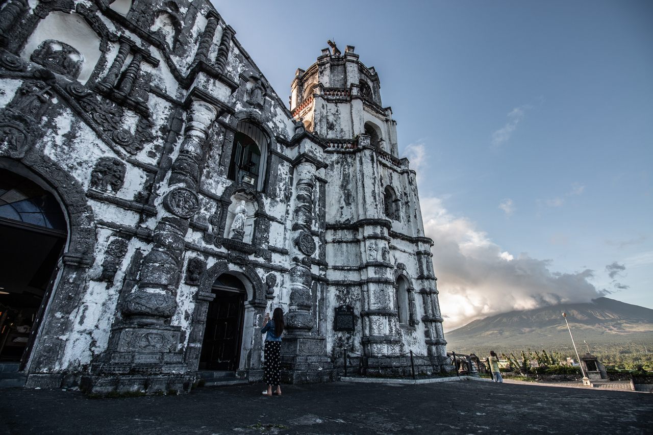 The Daraga Church was built in the Philippines by the Franciscans in the 1770s.