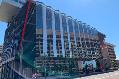 Outside of building 