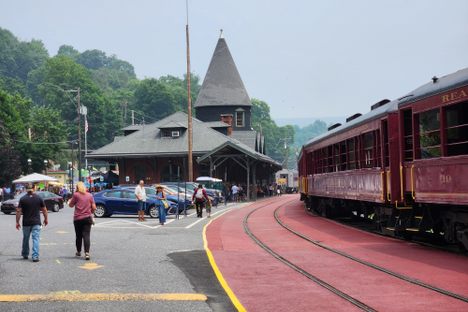 Lehigh train station in Jim Thorpe, Pennsylvania.