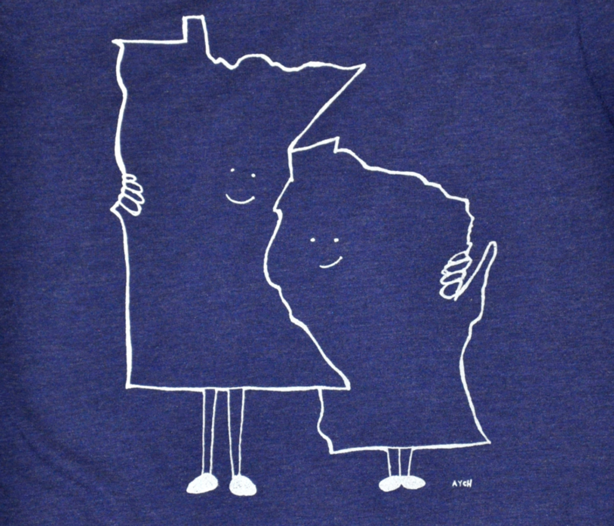 An artists' T-shirt-based rendition of this bitter rivalry.