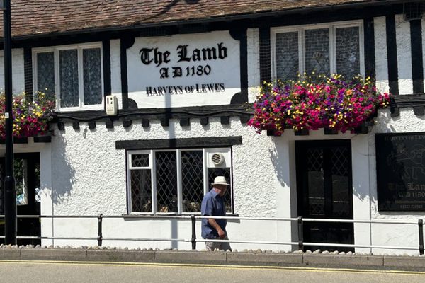 The exterior of The Lamb Inn