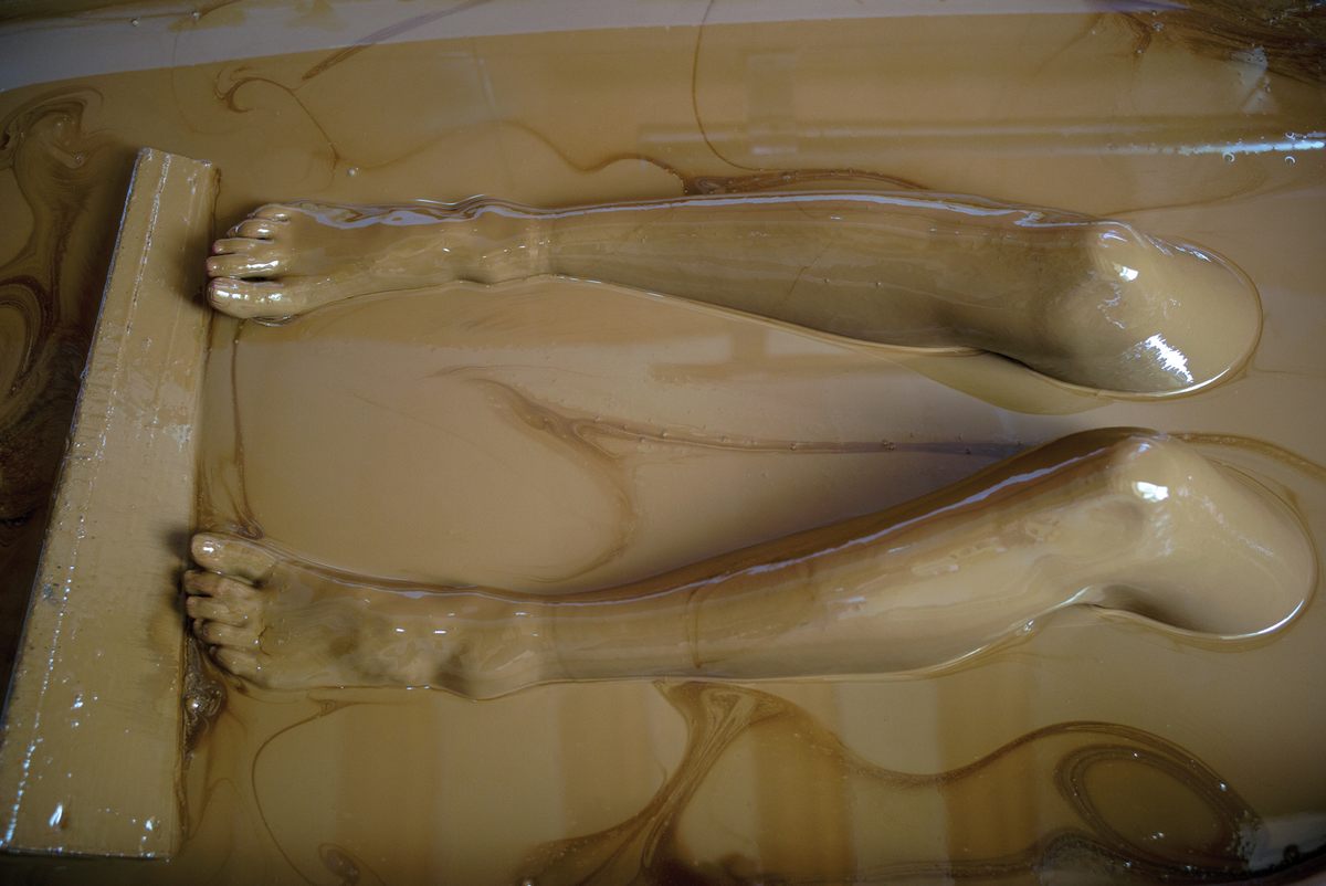 A crude oil treatment in a sanatorium in Naftalan, Azerbaijan.
