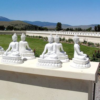 Some of the 1000 Buddhas.