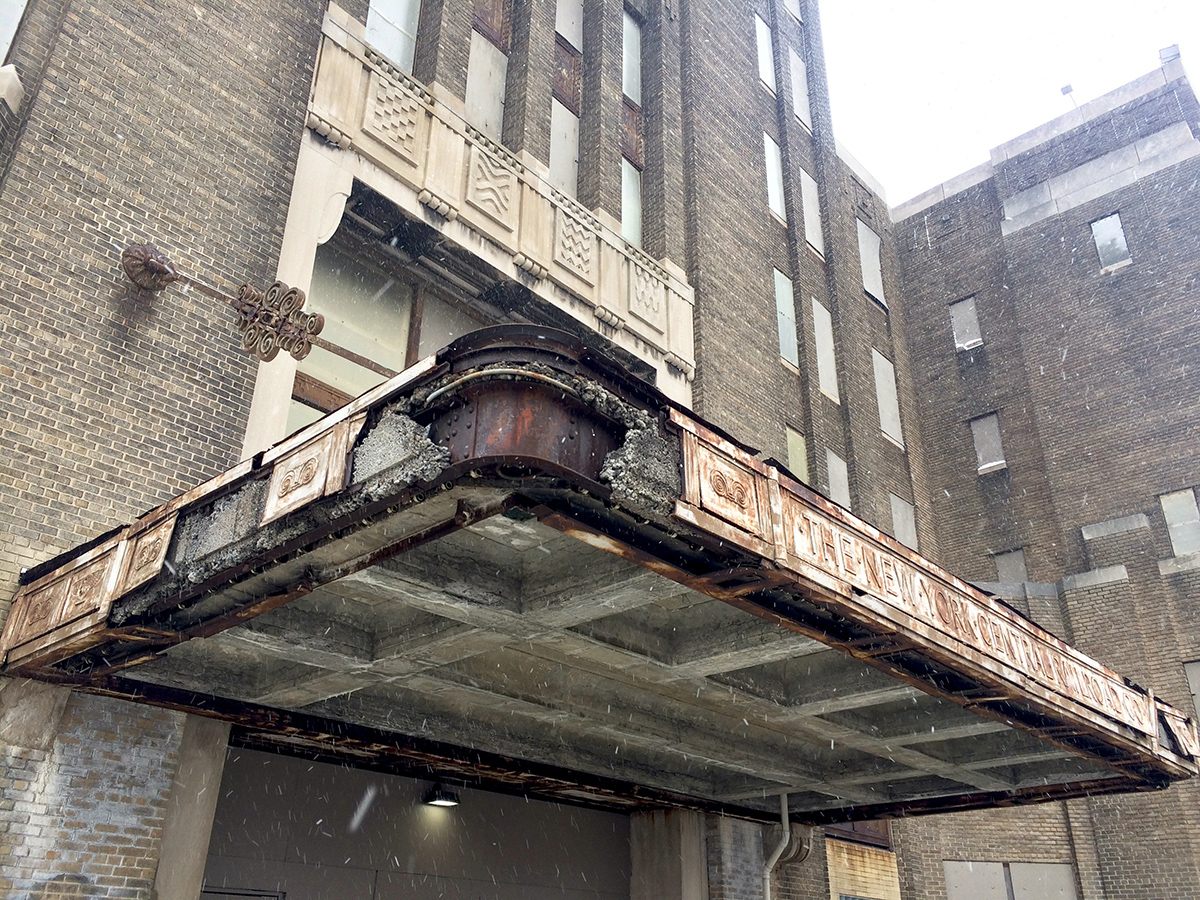 One of the biggest challenges to restoring the terminal are the harsh Buffalo winters, that have been gradually eroding the building for decades.