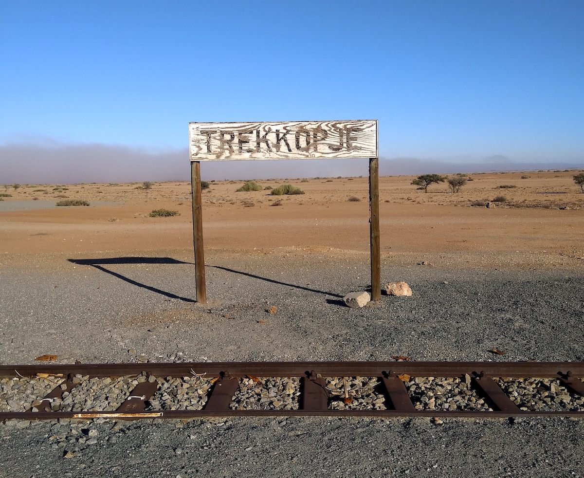 The train station, long since abandoned.