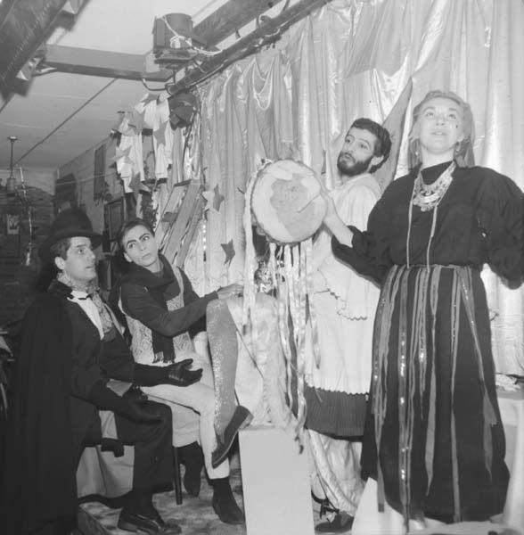 H.M. Koutoukas' <em>All Day For A Dollar</em> on stage in the Cino in 1966.