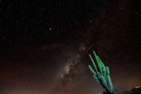 The Milky Way visible from the Tatacoa Desert.