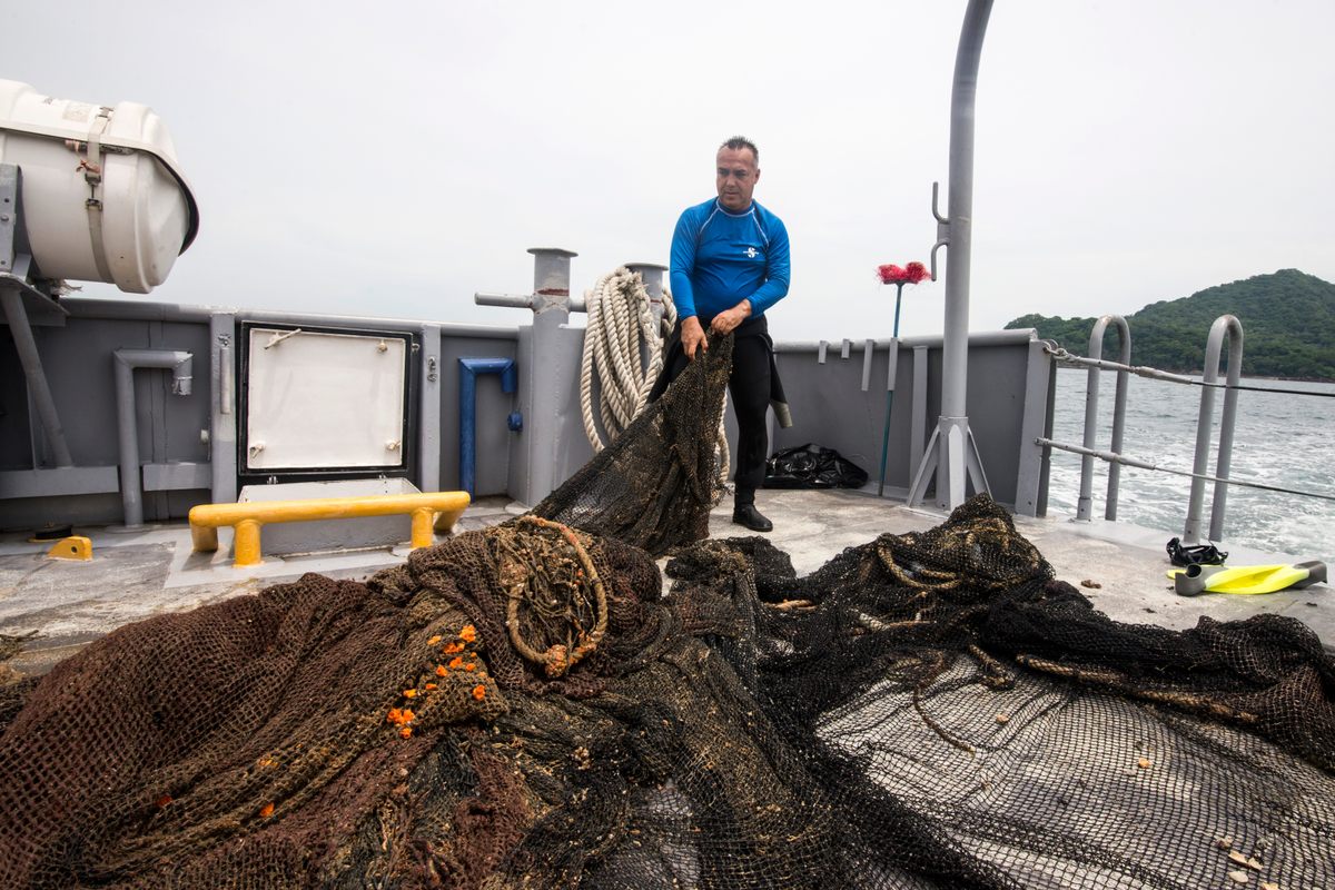 Ghost nets haunting Turkish sea turn into appliance parts