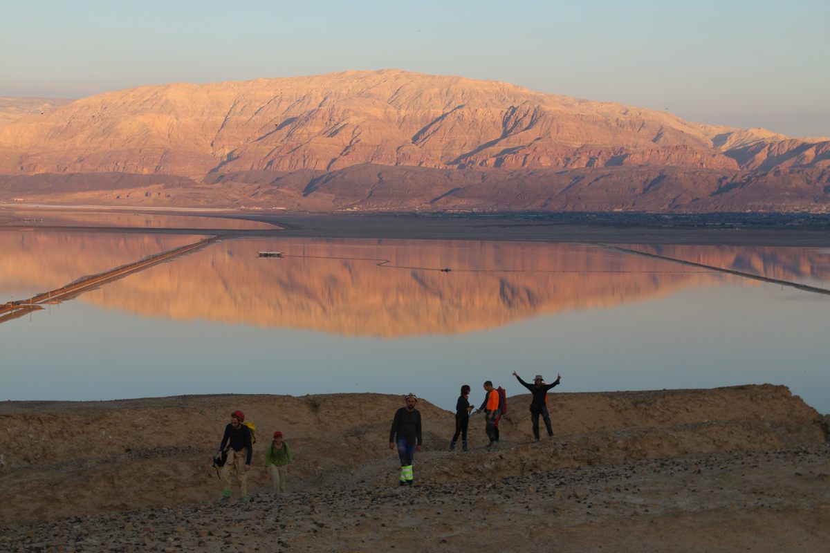 Mount Sodom is a salt dome of diapir overlooking the Dead Sea.