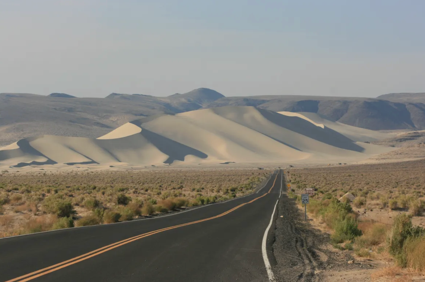 The mountain originates from Lake Lahontan, which dried up 9,000 years ago.