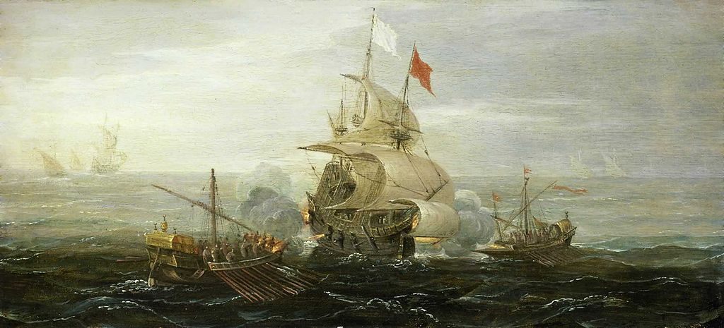 A French Ship and Barbary Pirates, c. 1615