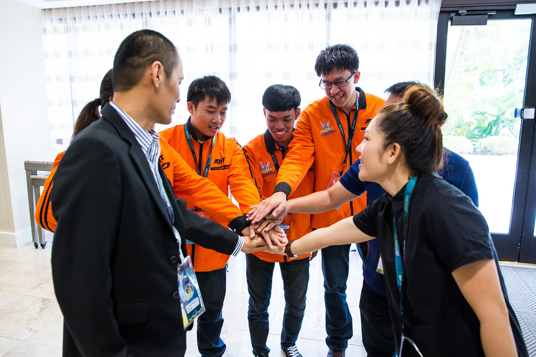Team Thailand, getting their blood up.