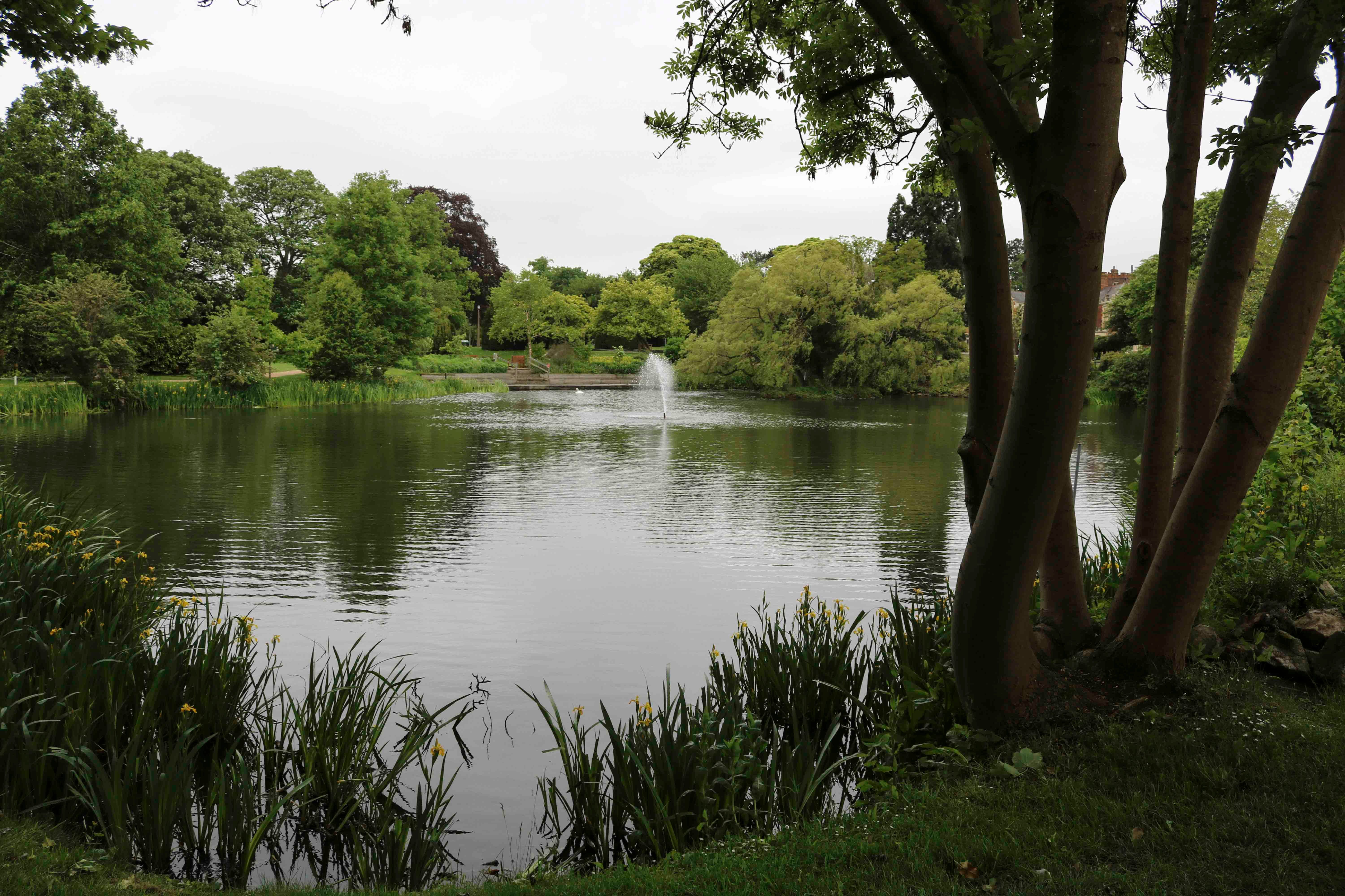 Many teacups went to the bottom of Bletchley Park's lovely lake.