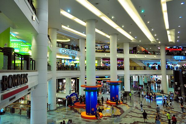 The Berjaya Times Square mall in Kuala Lumpur, where Borders is still going strong. 