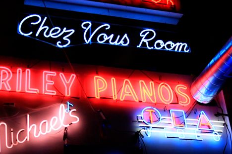 The museum houses a smattering of signs.
